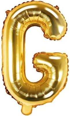 Immagine prodotto di Palloncino in foil oro 35 cm lettera G