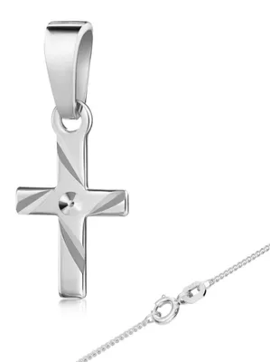 Produktbild von Kinderkreuz Kette: Kreuz Halskette Silber 925