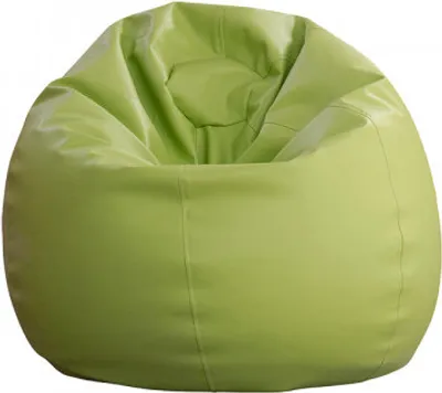 Zdjęcie produktu dla Beanbag PLUS, imitacja skóry  PU, zielony, H:120 / Ø90