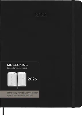 Immagine prodotto di Moleskine 8056999274665 MOLESKINE Libro Calendario Pro 2026, XL, copertina rigida, nero