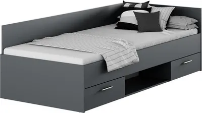 Obrázok produktu pre Kondela Posteľový rám s úložným priestorom Boat 90 - grafit