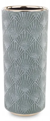 Obrázek produktu pro Artpol Zelená Zlatá Váza Cementová Dekorace 24.5 cm