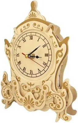 Zdjęcie produktu dla Zabawka drewniana, puzzle WCK 3D Zegar F006