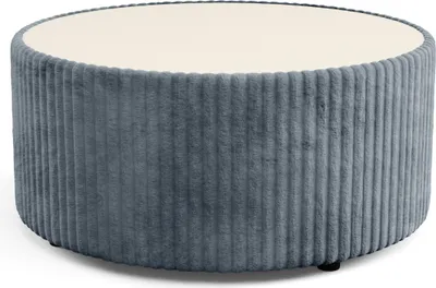 Produktbild von Masseno Polster-Couchtisch LINEO 89 cm Kaffetisch für Wohnzimmer Sofatisch Wohnzimmertisch Grau