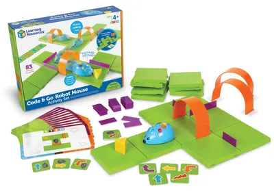 Produktbild von Learning Resources Robotermaus Code & Go - STEM Spielzeug Set Programmieren