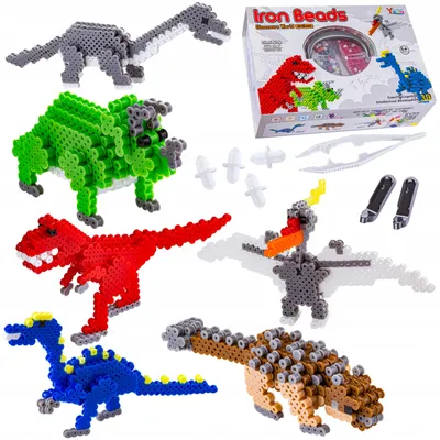 Obrázok produktu pre DK Dinozauří 3D Súprava zažehľovacích koráliek 3000 ks