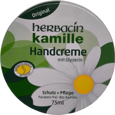 Produktbild von Herbacin kamille Handcreme Original Dose 75 ml