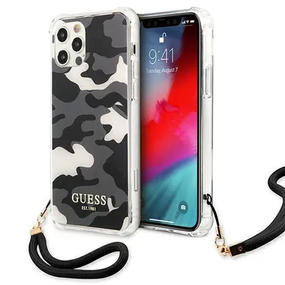 Image de Guess Guhcp12Lksarbk Iphone 12 Pro Max 6.7 Black/Black Hardcase Camo Collection