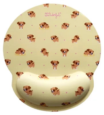 Productafbeelding van WONDEE Mr. Wonderful muismat met polssteun, hondenmotief - Ergonomisch
