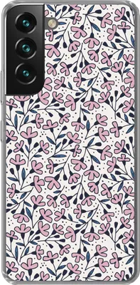 Produktbild von MuchoWow® Handyhülle Schutzhülle Hülle für Telefoonhoesje Samsung Galaxy S22 Mädchen - Blumen - Rosa - Muster - Mädchen - Kinder - Mädchen Silikon Softcase Handy Hülle - Mobiltelefonhülle