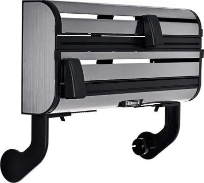 Obrázok produktu pre Leifheit 25793, Nástenný držiak na papierové utierky, Čierna, Nerezová oceľ, Nerezová oceľ, 28 cm, Obdĺžnik, Krycí film a fólia