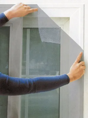 Produktbild von Fliegengitter für Fenster 100 x 100 cm weiß oder schwarz Insektenschutz Insektennetz