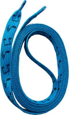 Produktbild von SNORS bedruckte Schnürsenkel flach - NOTEN TÜRKIS - 10mm - 140cm