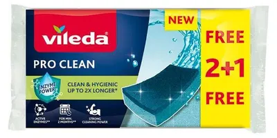 Zdjęcie produktu dla Gąbka do szorowania Fce Pro Clean 2+1