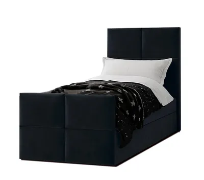 Produktbild von AX LIVING Boxspringbett Schwarz Aleyna Bett 80 x 200 mit Bettkasten