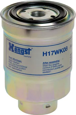 Produktbild von Kraftstofffilter HENGST FILTER H17WK08 für AUDI 80 (81, 85, B2)