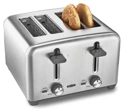 Produktbild von BELLA 4-Scheiben-Toaster mit extra breiten Toastschlitzen und herausnehmbarem Kr