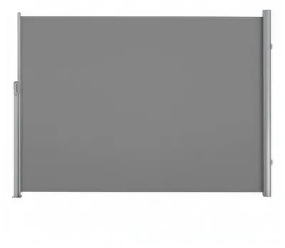 Obrázok produktu pre Výsuvná bočná markíza s hliníkovým krytom | Šedá | 400 x 160 cm
