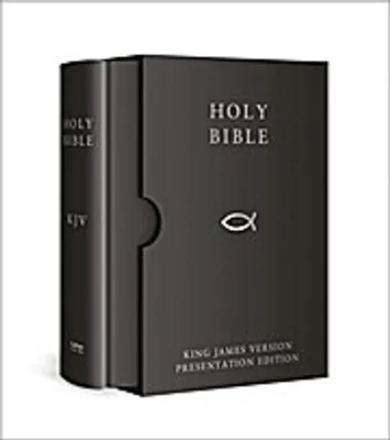 Obrázek produktu pro HOLY BIBLE: King James Version (KJV) Black Presentation Edition