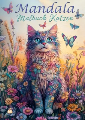 Produktbild von Mandala Malbuch Katzen für Kinder ab 8 Jahren, Teenager und Erwachsene mit 50 schönen Ausmalmotiven