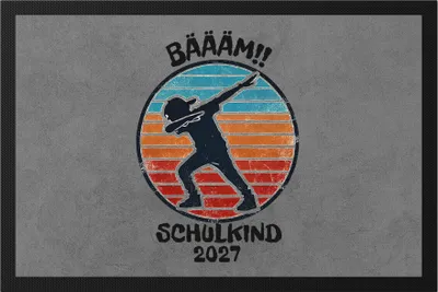 Produktbild von Bääm! Schulkind 2027 Fußmatte Einschulung Geschenk Schulanfang Schule