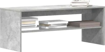 Image de Maison Exclusive - Meuble TV gris béton 100x40x40 cm Matériau dérivé du bois