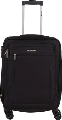Obrázok produktu pre Malý, čierny, mäkký kufrík do kabíny, 55 cm, s možnosťou rozšírenia