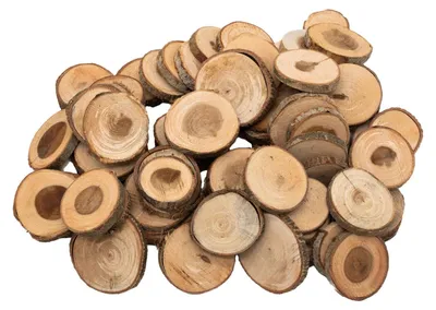 Produktbild von Colorations Holzscheiben Bastelmaterial 3-5cm 1kg natur