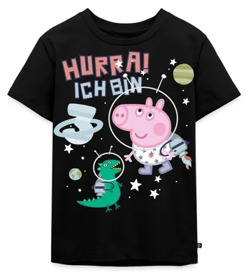 Produktbild von Spreadshirt Peppa Wutz Schorsch 3. Geburtstag Kinder Premium T-Shirt, 98/104 (2 Jahre), Schwarz