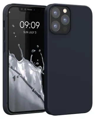 Produktbild von kwmobile Handyhülle für iPhone 12 Hülle / iPhone 12 Pro Hülle - Silikon Handy Case - weiche Oberfläche - kabelloses Laden - Heidelbeerblau