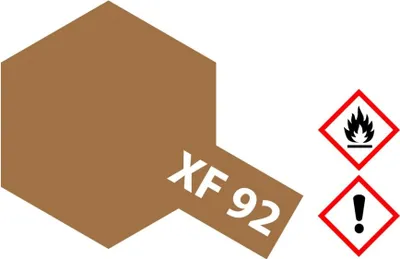 Produktbild von XF-92 Gelbbraun matt DAK41 10ml Acryl - 10ml Acrylstreichfarbe wasserloeslich Tamiya 300081792