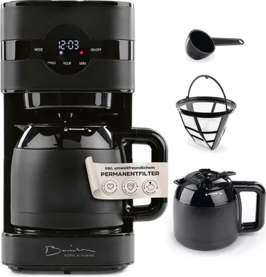 Immagine prodotto di Macchina da barista a filtro Touch Iso con caraffa sottovuoto, display touch a LED, timer
