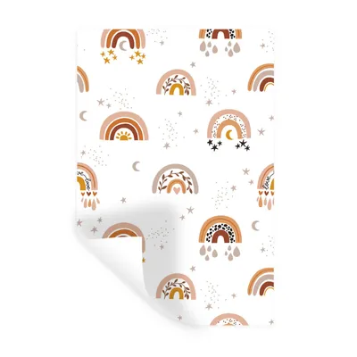 Obrázok produktu pre MuchoWow® Nálepka na stenu - Vzor - Dúha - dekorácie - 20x30cm - Samolepiaca a polohovateľná