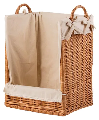 Productafbeelding van Bretia Weidenkorf voor baguettes met een beige rand. TheWickerStories