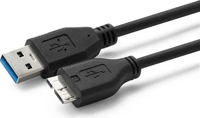 Produktbild von Microconnect USB3.0AB05MICRO, 0,5 m, USB A, Micro-USB B, USB 3.2 Gen 1 (3.1 Gen 1), Schwarz
