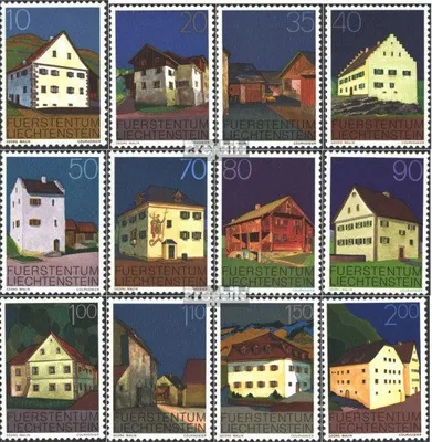 Produktbild von Briefmarken Liechtenstein 1978 Mi 694-705 (kompl.Ausg.) gestempelt Bauten