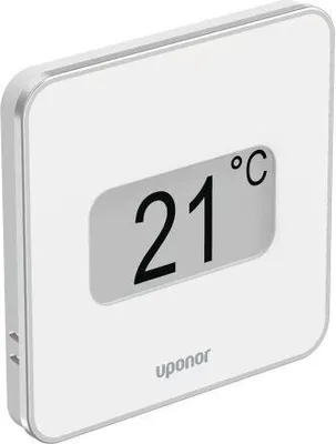 Produktbild von Uponor Smatrix Wave T-169 Raumthermostat mit Feuchtigkeitsfühler, funkgesteuert, weiß, 1087816