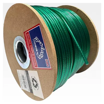Produktbild von Wäscheleine Wyercentor, Stahlkern, farbig, 3,5 mm dick, 100 m, Grün