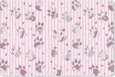 Produktbild von MuchoWow® Mauspad Mousepad Hund - Rosa - Muster - Lila - Mädchen - Kinder - Kinder 27x18 cm - Mousepads - Maus Mat - Pad - Mausunterlage - Büroartikel - Desk Matten
