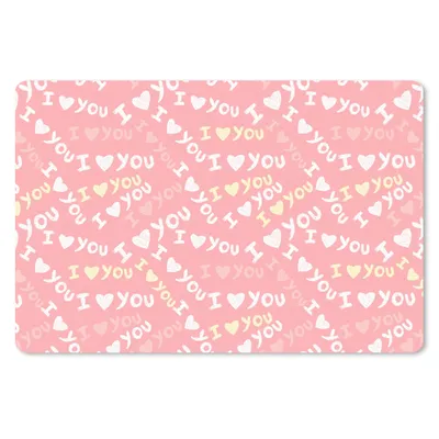 Produktbild von MuchoWow® Schreibtischunterlage Liebe - Sprichwörter - Valentinstag 60x40 cm - XXL Mauspad - Großes Mauspad