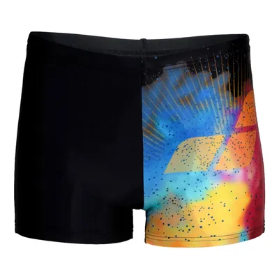Produktbild von Arena Jungen Badehose Schwimmhose Training Swim Short Placement, Farbe:Schwarz, Größe:140, Artikel:-550 black - multi