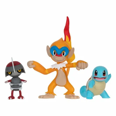 Obrázok produktu pre Pokémon Battle Figure Set Figuren 3er-Pack Gladiantri, Schiggy #1, Panpyro 5 cm