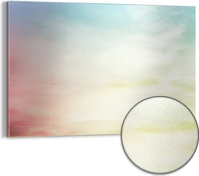 Produktbild von DEQORI Magnettafel Metall 90x60 cm 'Pastelliger Himmel' Whiteboard Pinnwand Büro