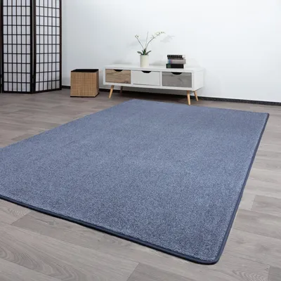 Produktbild von Steffensmeier Kurzflor Teppich Genua | Wohnzimmerteppich | Modern | Strapazierfähig | Anthrazit, Größe: 60x120 cm