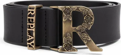 Image de REPLAY Cuir ceinture Belt W75 Sun Black noir