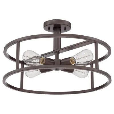 Produktbild von Nordic Industrial Kronleuchter New Harbor Bronze Stahl Western 4 Lichter E27