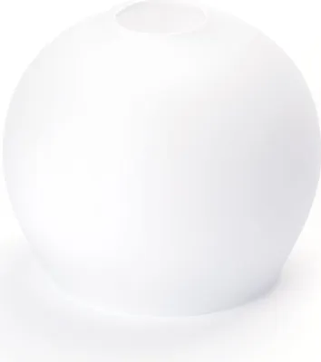 Image de Verre Abat-jour Verre de rechange blanc E14 Dimension du trou Douille ø 30mm