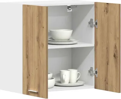 Produktbild von "2026 Promotion" Buffetschrank Küche, Küchenwandschrank, Lyon Artisan-Eiche 60x31x60 cm Holzwerkstoff - Mehrzweckschrank CC32230