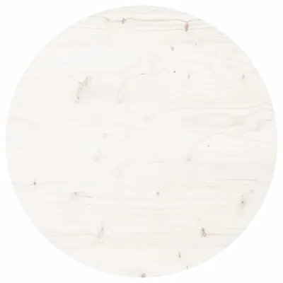 Produktbild von vidaXL Tischplatte Rund Weiß Ø50x3 cm Massivholz Kiefer