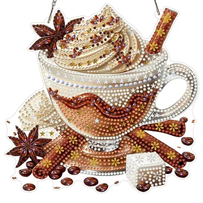 Produktbild von Diamond Painting Anhänger für Erwachsene, Fensterbilder Bastelset, Hängendes Ornament, Tür Wand Decor